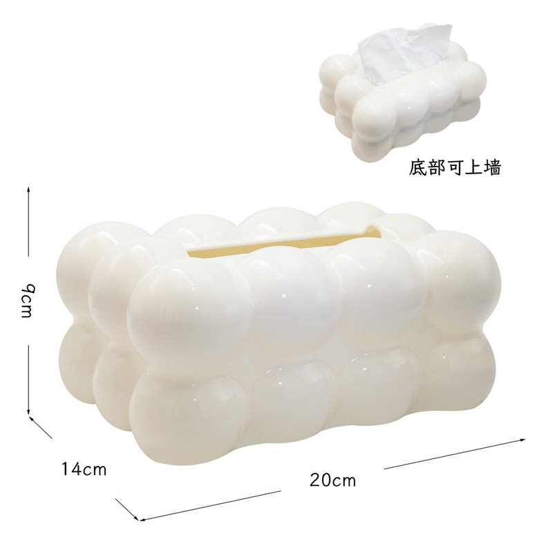跨境潮玩皮卡丘小新胖虎KT猫奶酪云纸巾盒摆件少女抽纸筒台灣礼品|undefined