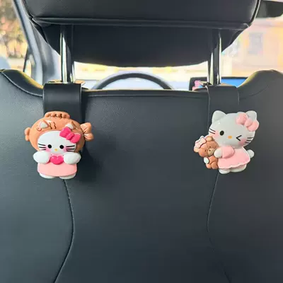 Seat belt shoulder pad – Car Seat Belt Plug-In - hook-love-kitty-bear-kitty