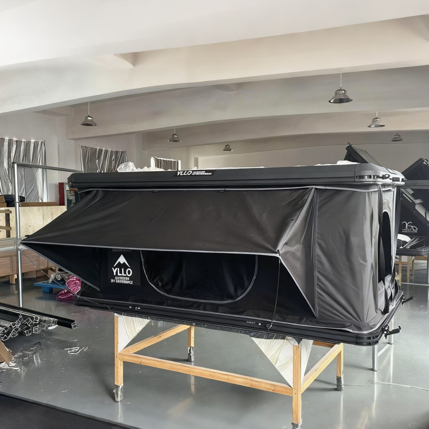 Fabricantes al por mayor de tiendas de techo de helicóptero automáticas de techo duro plegables vehículos todoterreno especiales de doble persona tiendas de apertura rápida