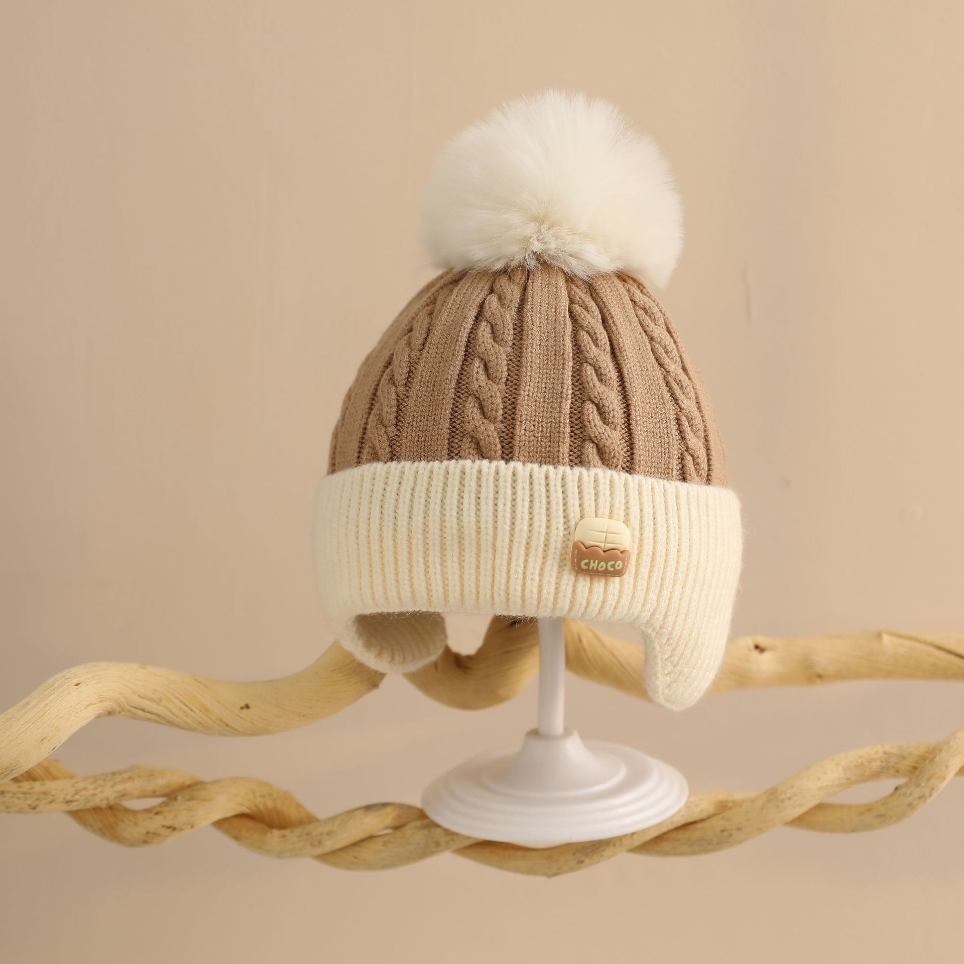 Sombreros para bebés otoño y invierno para niños pequeños niñas invierno abrigo gorras para niños niñas lindas gorras protectoras de orejas