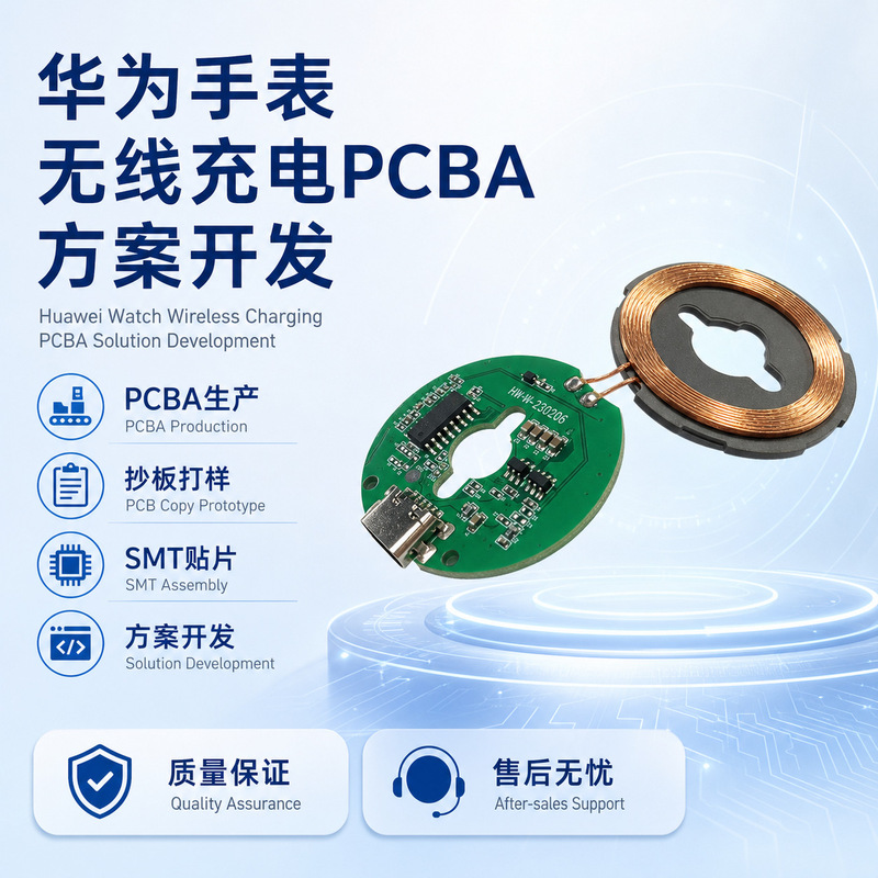 Suitable for Huawei watches a series of base wireless charging PCBA program board watch wireless charging program development