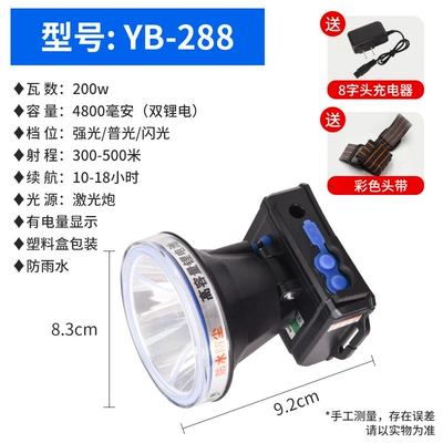 UV fənərlər, power wholesale - headlight-yb-288-high-quality-dual-lithium-electric-laser-cannon