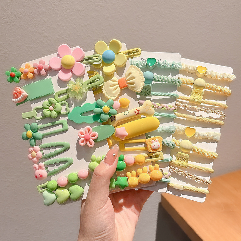 2024 nuevo clip BB de color lindo clip de cabello de boca de pato chica lateral clip de frange para niños tocado tarjeta de cabello rotura