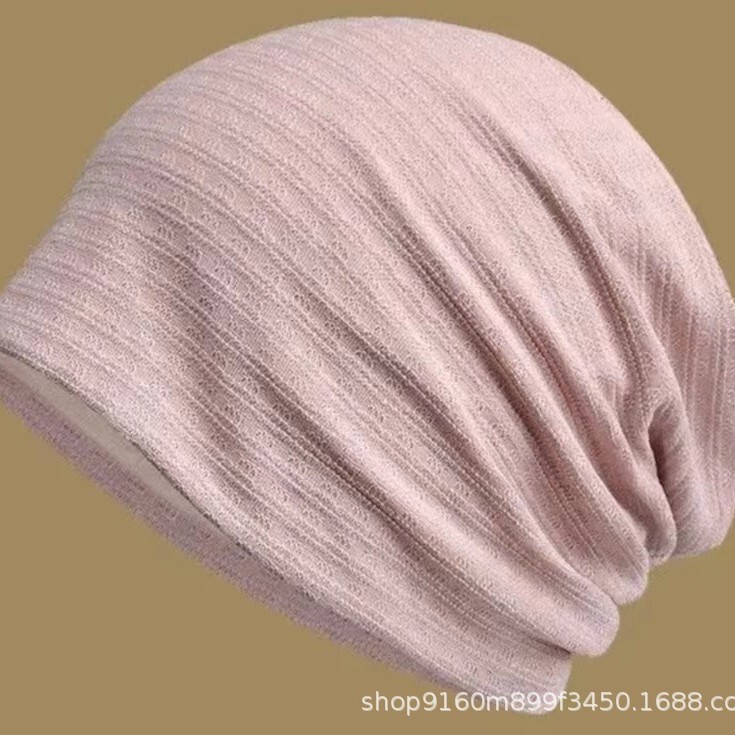 Baotou Hat, Versatile Maternity Confinement Hat, Women's Spring and Summer Cotton Shopping Sun Protection Breathable Thin Material Fashionable Nightcap Pile Hat