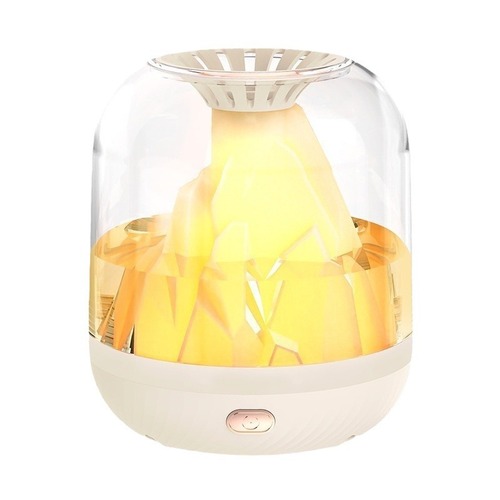 New rechargeable humidifier flame aromatherapy machine household large-capacity smart volcanic spray atomizer desktop cross-border