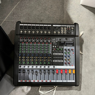 Professional 8-Channel Mixer with Built-In Dsp Effects USB Bluetooth Reverb Stage Bar Performance Wedding Ktv Home Mixing