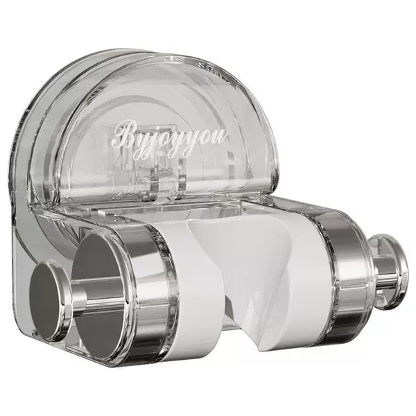 Suction cup shower bracket [transparent silver]
