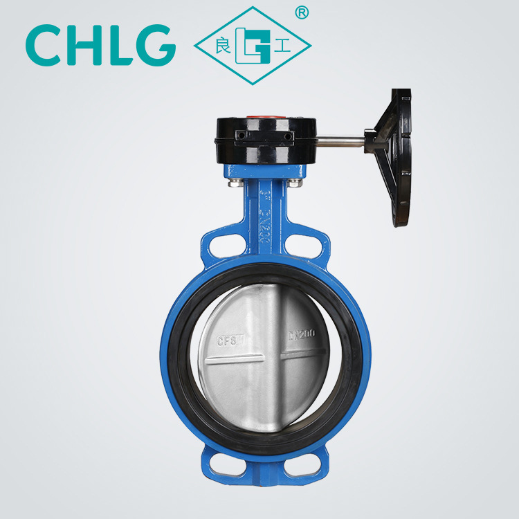 软密封涡轮蝶阀 手动对夹四氟蝶阀 不锈钢板耐酸碱腐蚀油