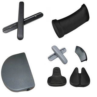 PU发泡自结皮扶手人体工学设计减震防水防污内置预埋件模内成型