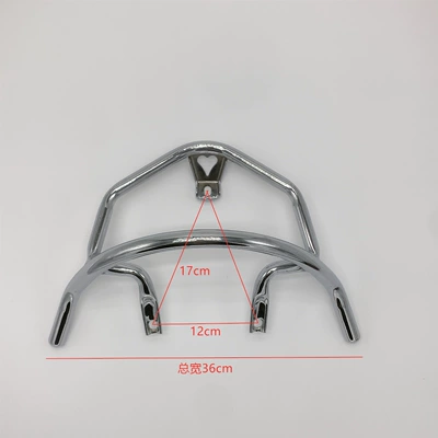 Electric Vehicle Long Model Turtle Queen Motorcycle tail - long-turtle-queen-armrest-silver
