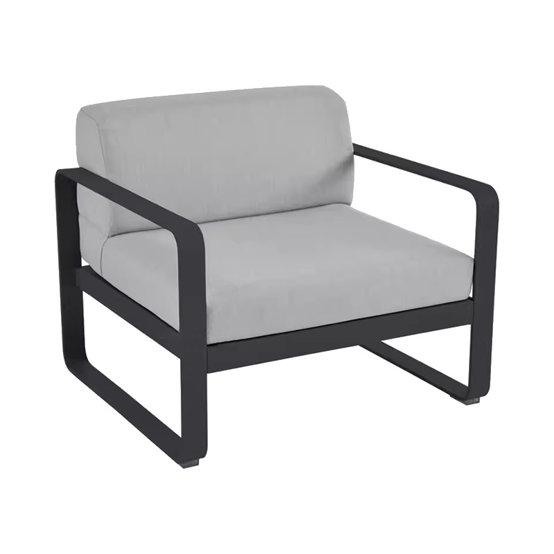 Sofá al aire libre aleación de aluminio al aire libre sala de sol jardín al aire libre impermeable protección solar macaron estilo muebles de jardín