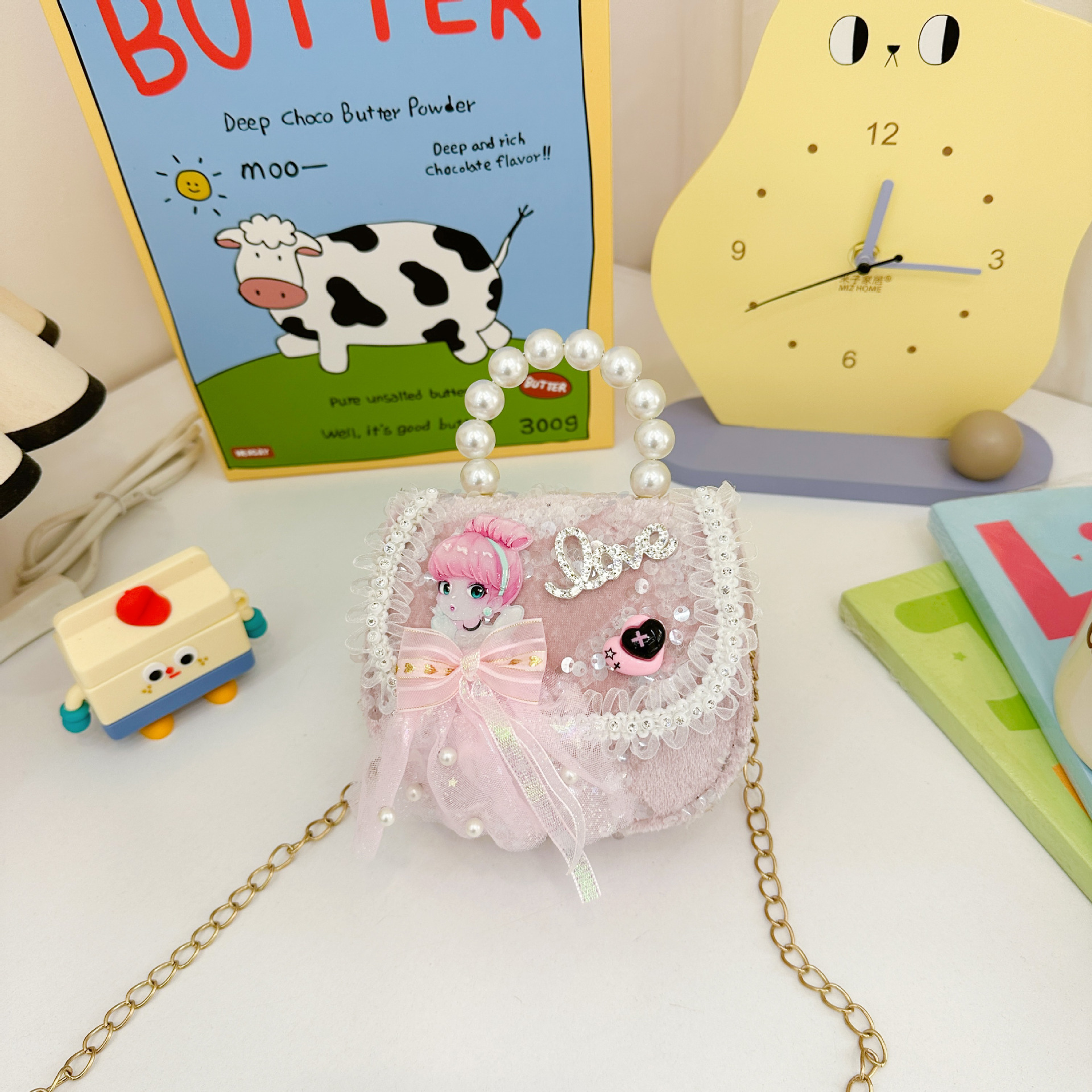 Bonito bolso de niños en línea nueva moda extranjera bebé niña princesa cambio de hombro mochila de moda