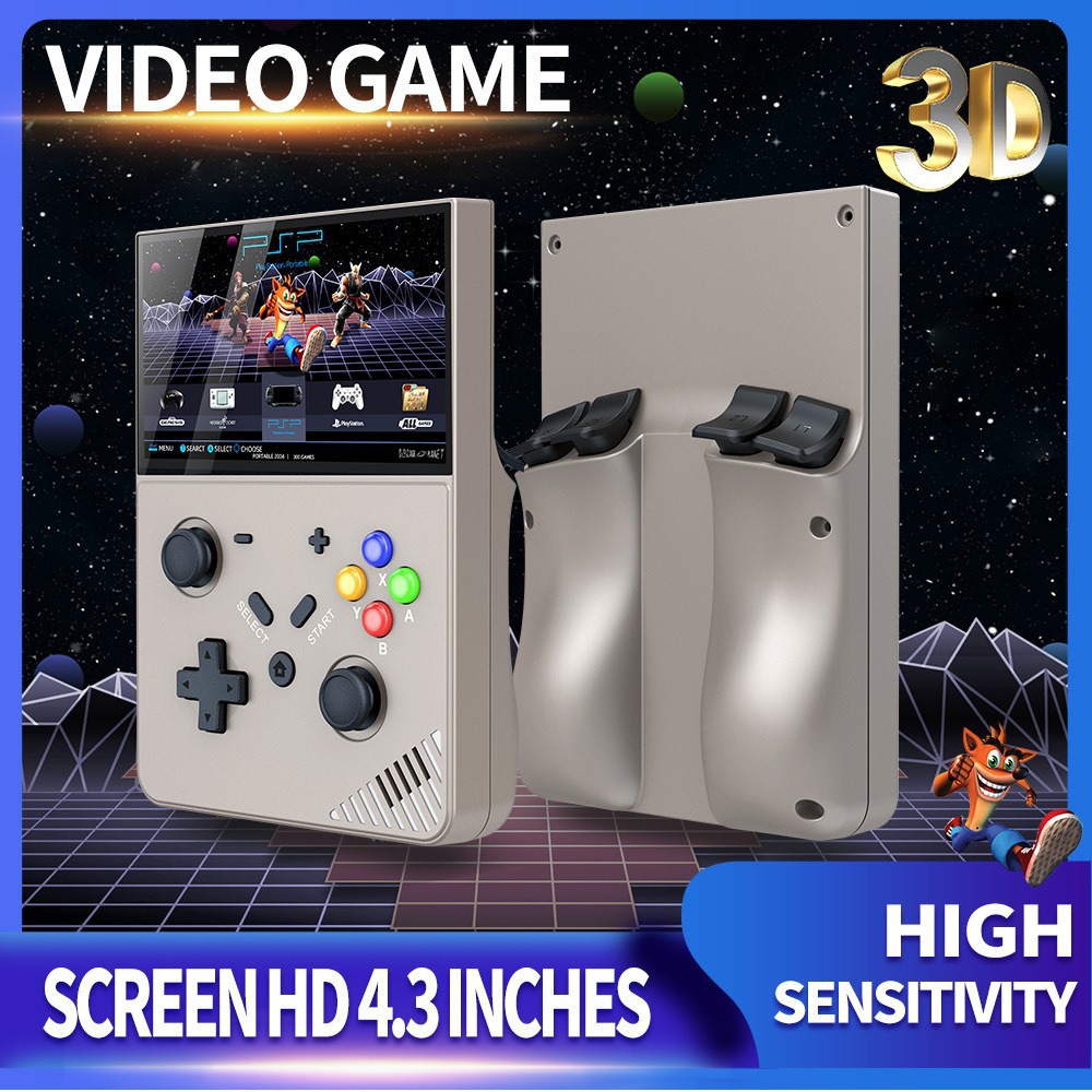 Cross-Border M18 Handheld Game Console R43 Open Source Handheld Retro Arcade Psp Tv Game 1 Wholesale Nostalgic Style