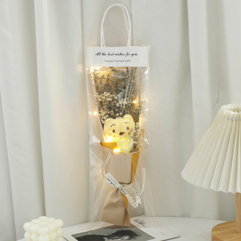 520 bolsas de San Valentín, muñecos de osos amarillos, ramos secos de muñecas, regalos de cumpleaños para hombres y mujeres, esposas y novias