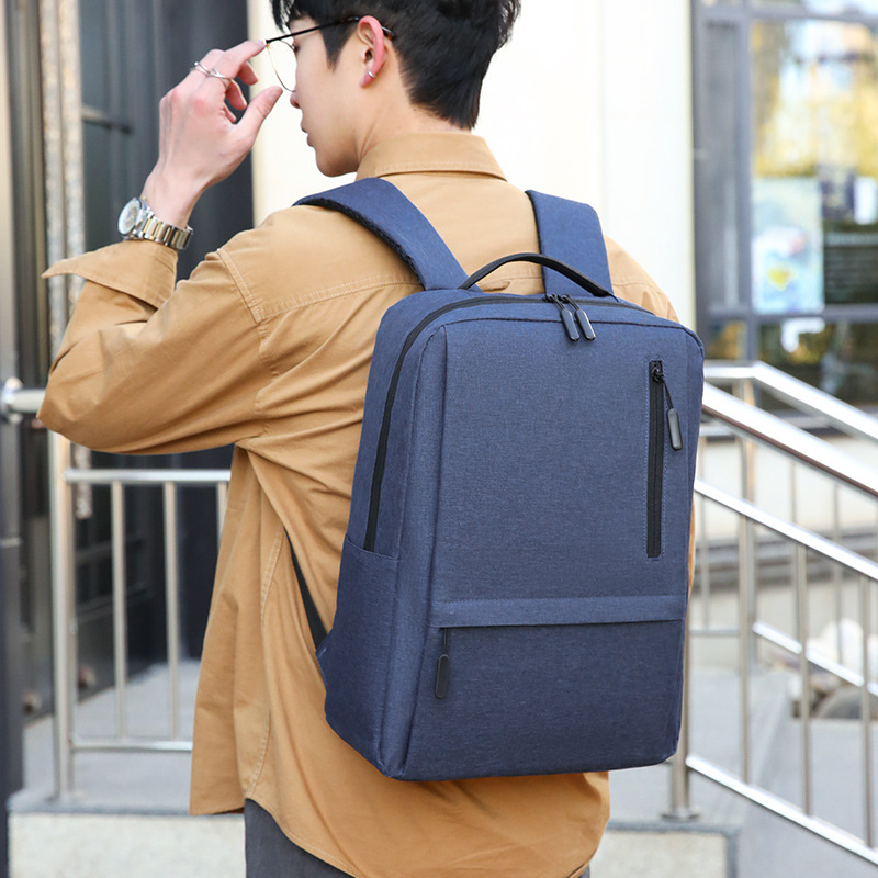 Nueva mochila de negocios simple mochila de hombres de alta capacidad mochila de estudiantes de secundaria mochila de computadora mochila de viaje ligera