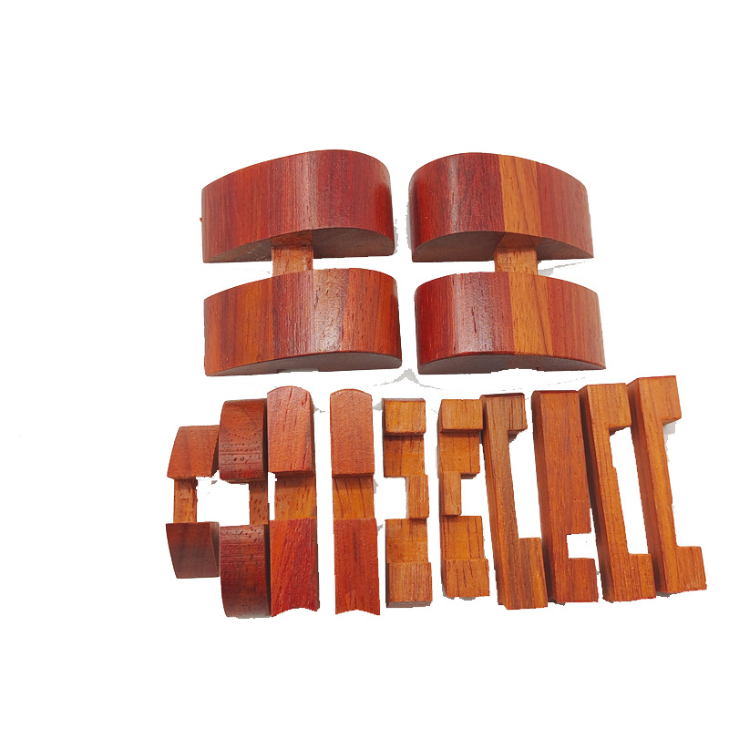 Suministro directo de fábrica Kong Ming bloqueo Luban bloqueo juego juguetes educativos nueve Cadena de palo de rosa nuevo amor bloqueo al por mayor