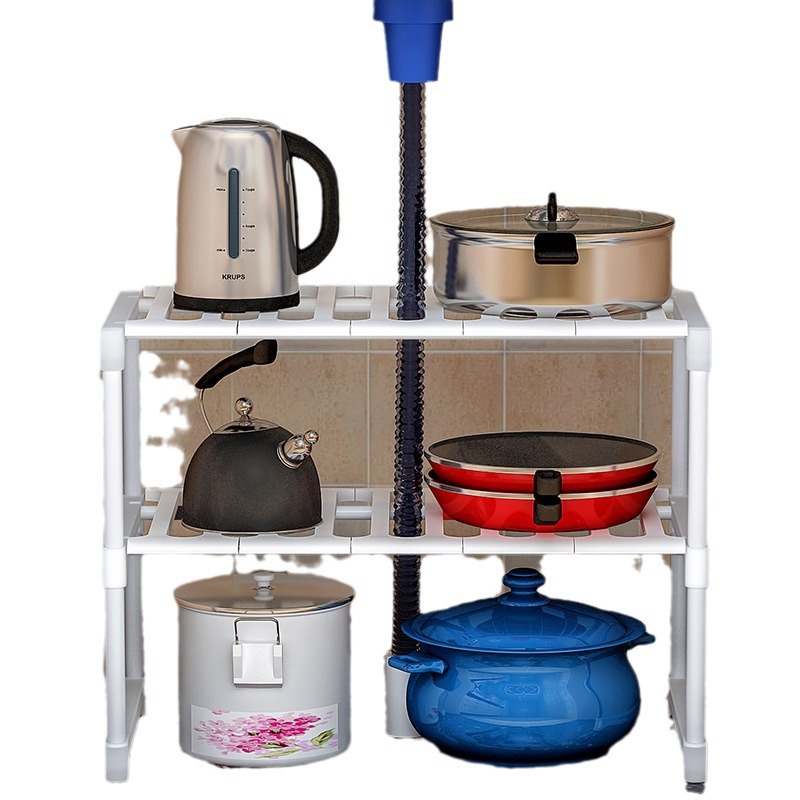 Escurridor de cocina retráctil, plástico, multiuso para baño y cocina