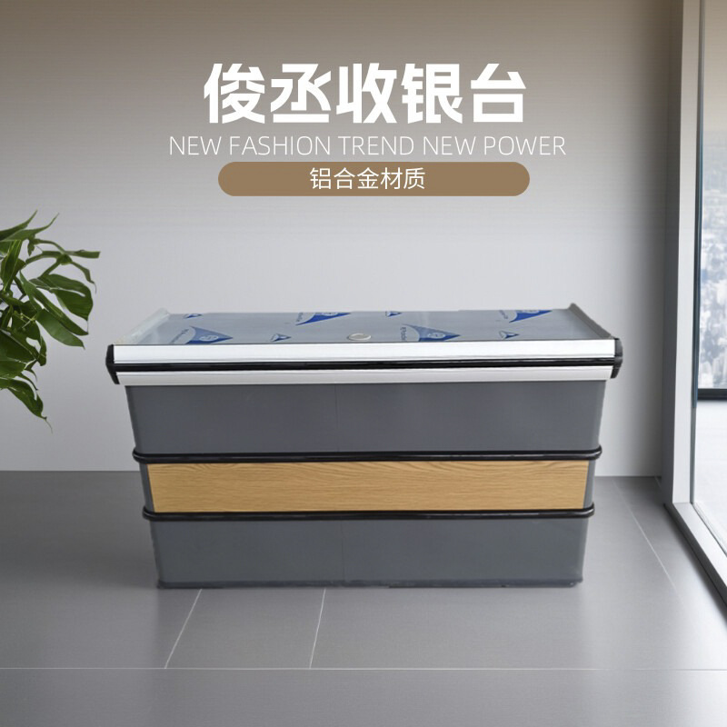 El metal de borde integral no requiere encimera de acero inoxidable en la esquina, el supermercado se puede ensamblar con aleación de aluminio integrada