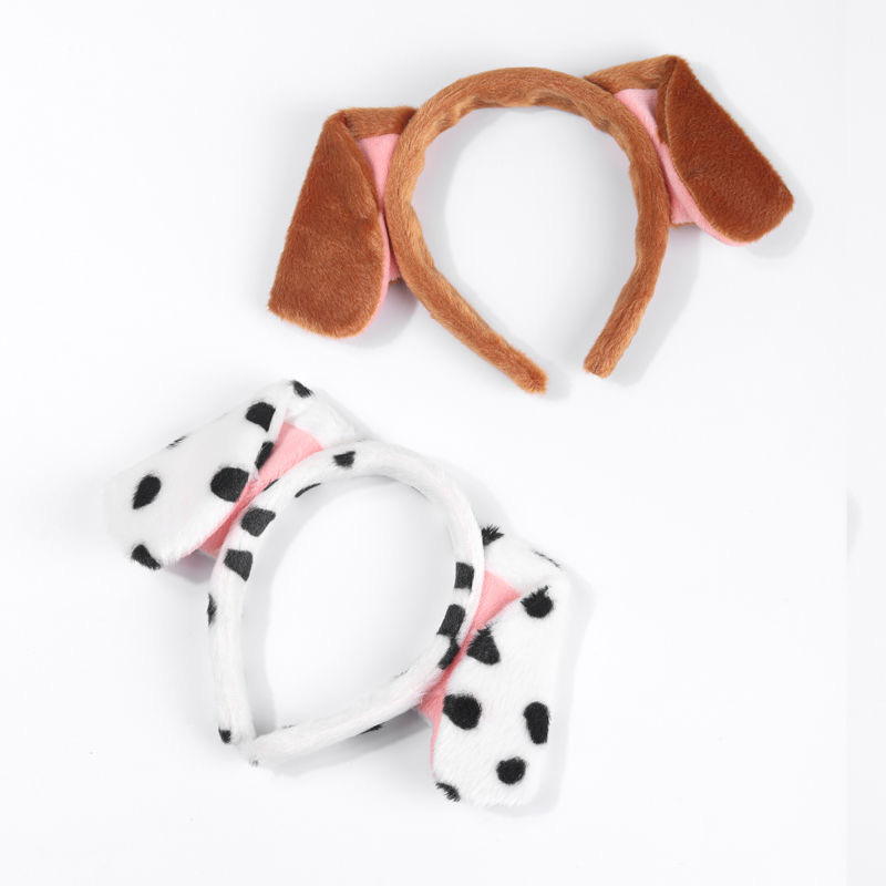 Fascia per capelli dalmata di Halloween, orecchie, guanti, gonna, travestimento per Halloween_voghion.com