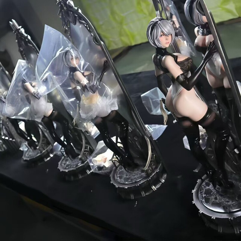 Cross-Border New Product Ds Series Nier: Automata 2B Nier 1/4 Double-Headed Sculpted Beautiful Girl Figure Gift
