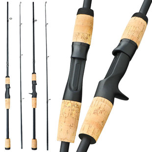 Fishing Rod Road Asian Rod Gun Straight Handle 2 Section Plug-in Water Drop Spinning Wheel suit Beginner in stock Cross-border Exclusive