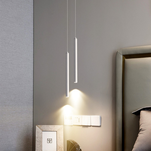 Bedside chandelier light luxury minimalist ultra-slim long line living room background wall lamp Nordic modern minimalist master bedroom bedside lamp