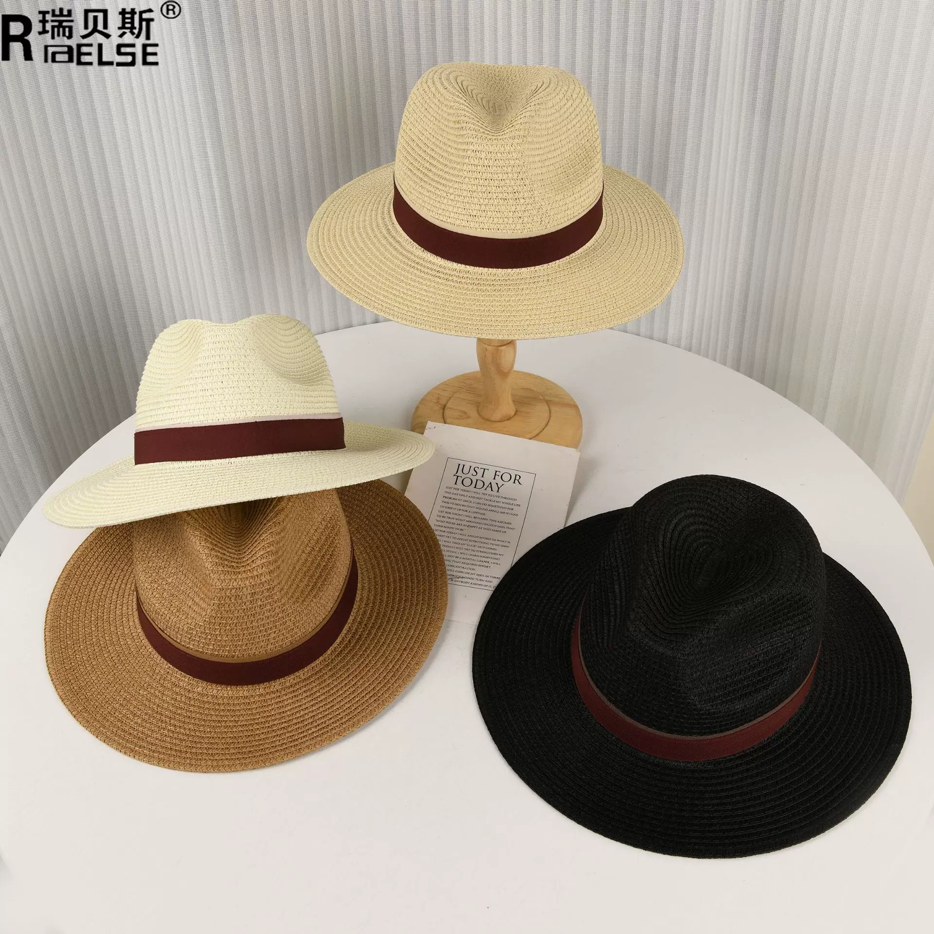 春夏新款时尚巴拿马草帽户外出游防晒帽外贸简约大气礼帽男英伦帽
