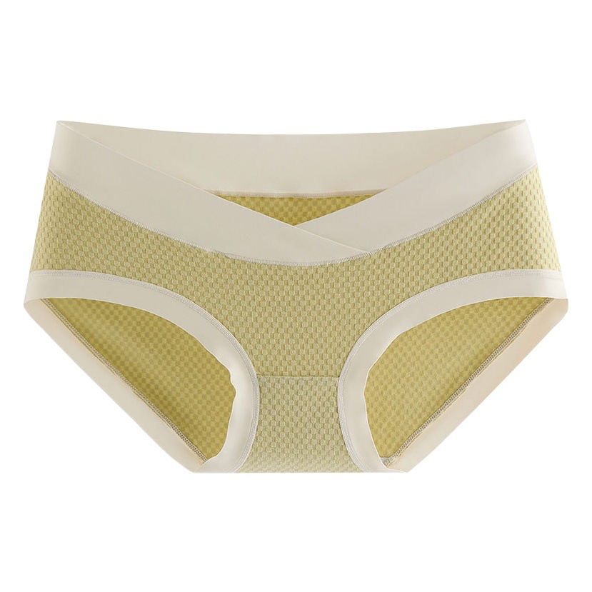 Ropa interior de las mujeres embarazadas algodón antibacteriano inferior entrepierna delgada cintura baja vientre soporte ropa interior sin costuras para el embarazo temprano, medio y tardío