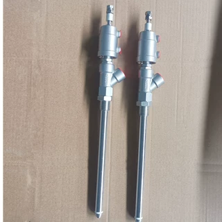 行程可调节式不锈钢气动下料阀 加长杆外封式4分液体灌装阀需订制