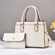 跨境女包2025春夏新款时尚子母包大容量PU皮女式手提包女托特包潮