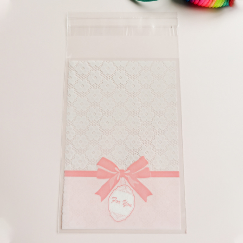 7*10 Bottles Baking Packaging Bags Food Plastic Packaging Bags Decorative Small Gift Bags Handmade Soap Packaging Self-adhesive Bags