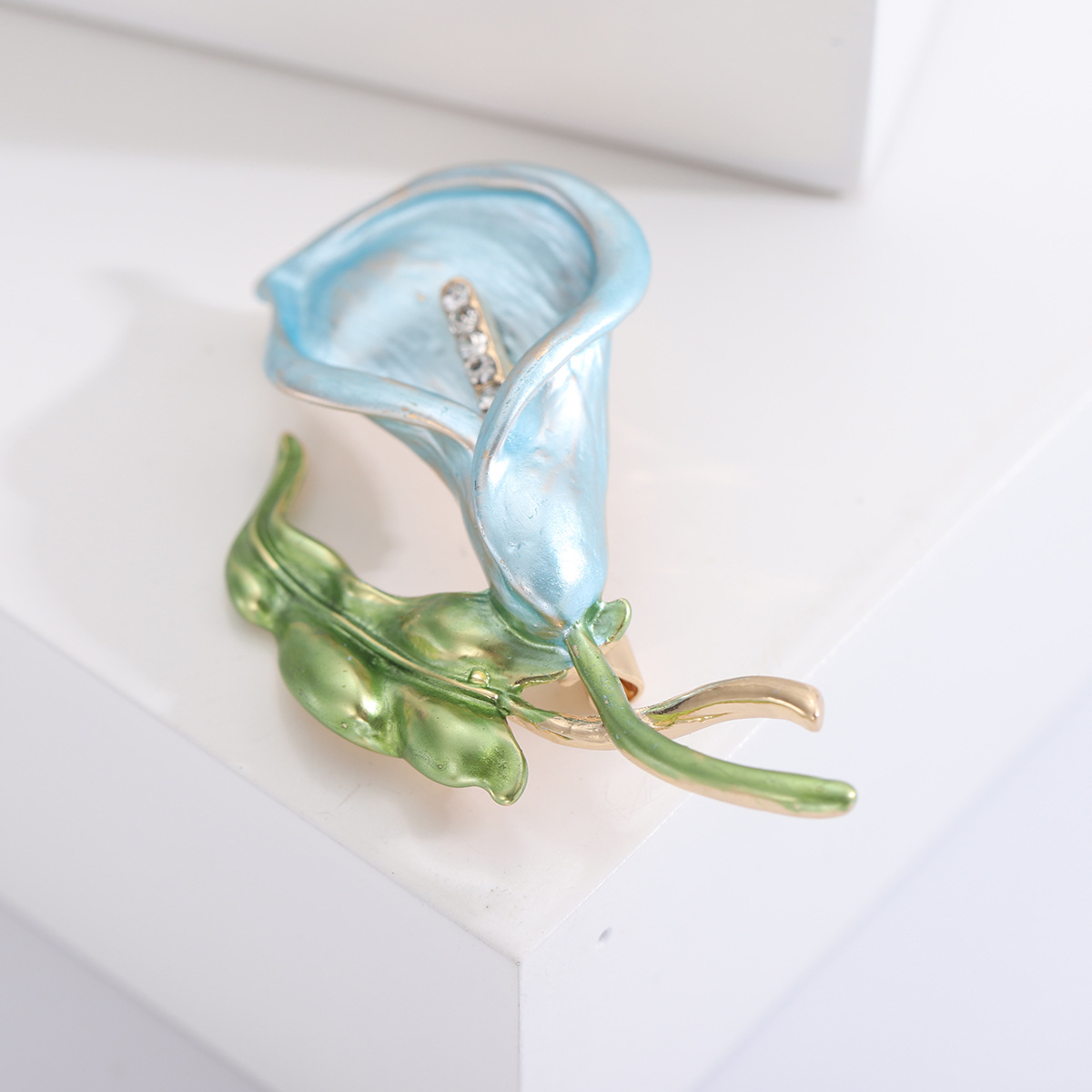 Korean-style Enamel Oil Drop Morning-glory Brooch Women's Suit High-end Sweater Jewelry Plant Flower Fashion Clothing Pin
