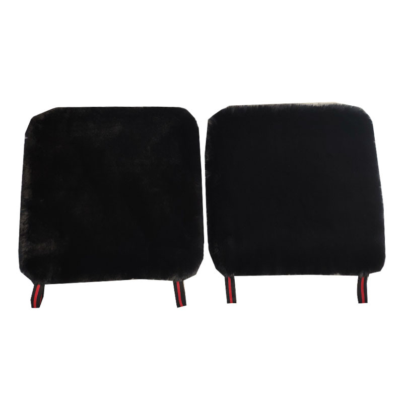 Autumn and Winter encryption thickened imitation rabbit fur three-piece car cotton cushion square cushion imitation wool car cushion without back cushion
