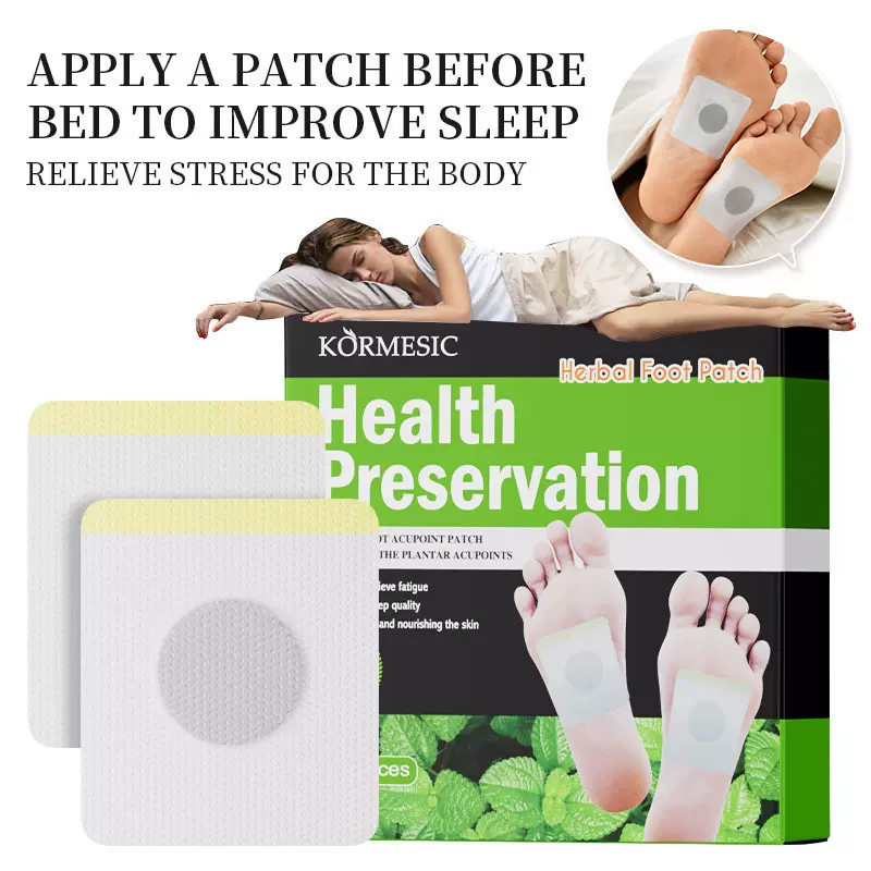 KORMESIC全英文植物草本足贴Heel patch足部护理跨境外贸厂家批发