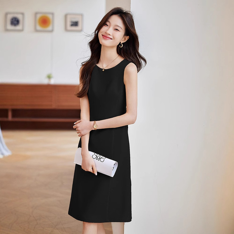 Suit Dress for Women 2026 Spring and Autumn New Style Professional Wear Sleeveless Chanel-Style Vest Dress with a High-End Feel