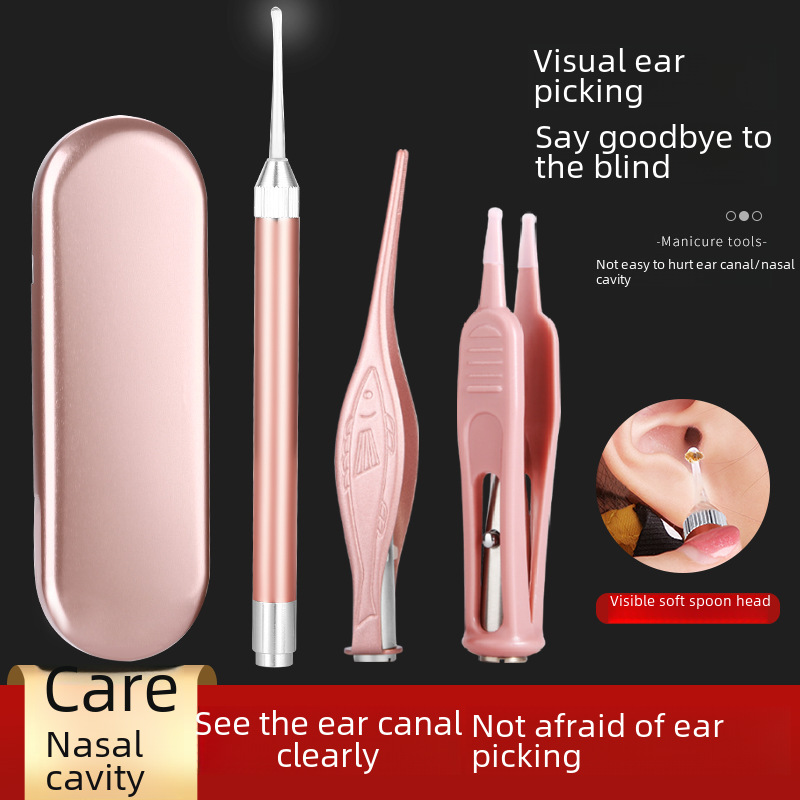 Ear scoop ear scoop visual ear scoop with light ear scoop ear picking tool luminous ear scoop baby ear scoop kit
