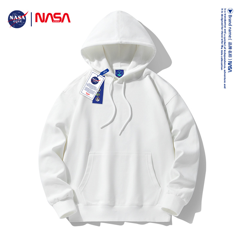 후드 화이트 [얇은 스타일] 단색