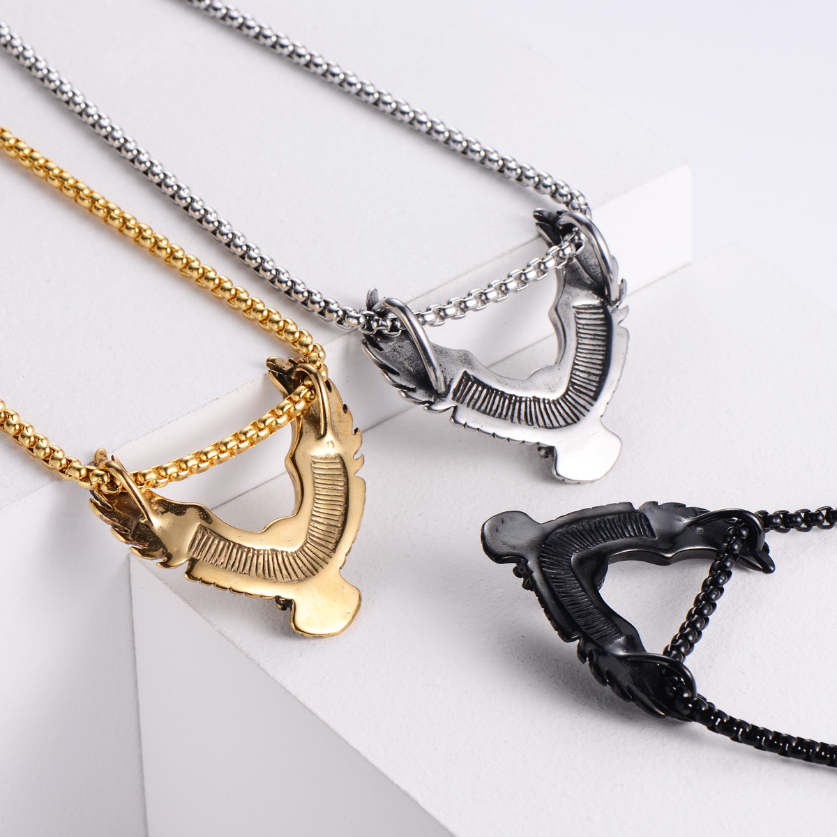 14g Weight 18K Gold Plated Plating Material 304 Stainless Steel Chain Material Business, Travel, Birthday Occasion 304 Stainless Steel Material Unisex Gender Retro Style Retro 304 Stainless Steel 18K Gold Plated Unisex 5