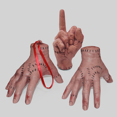 Addams Family Latex Broken Hand Ornament Wednesday Little Things Crafts Masquerade Horror Palm Props