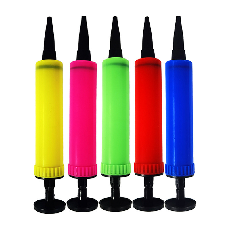 Portable Swimming Ring Inflator Mini Hand Push Plastic Swimming Ring Manual Inflator Balloon Inflator Pump