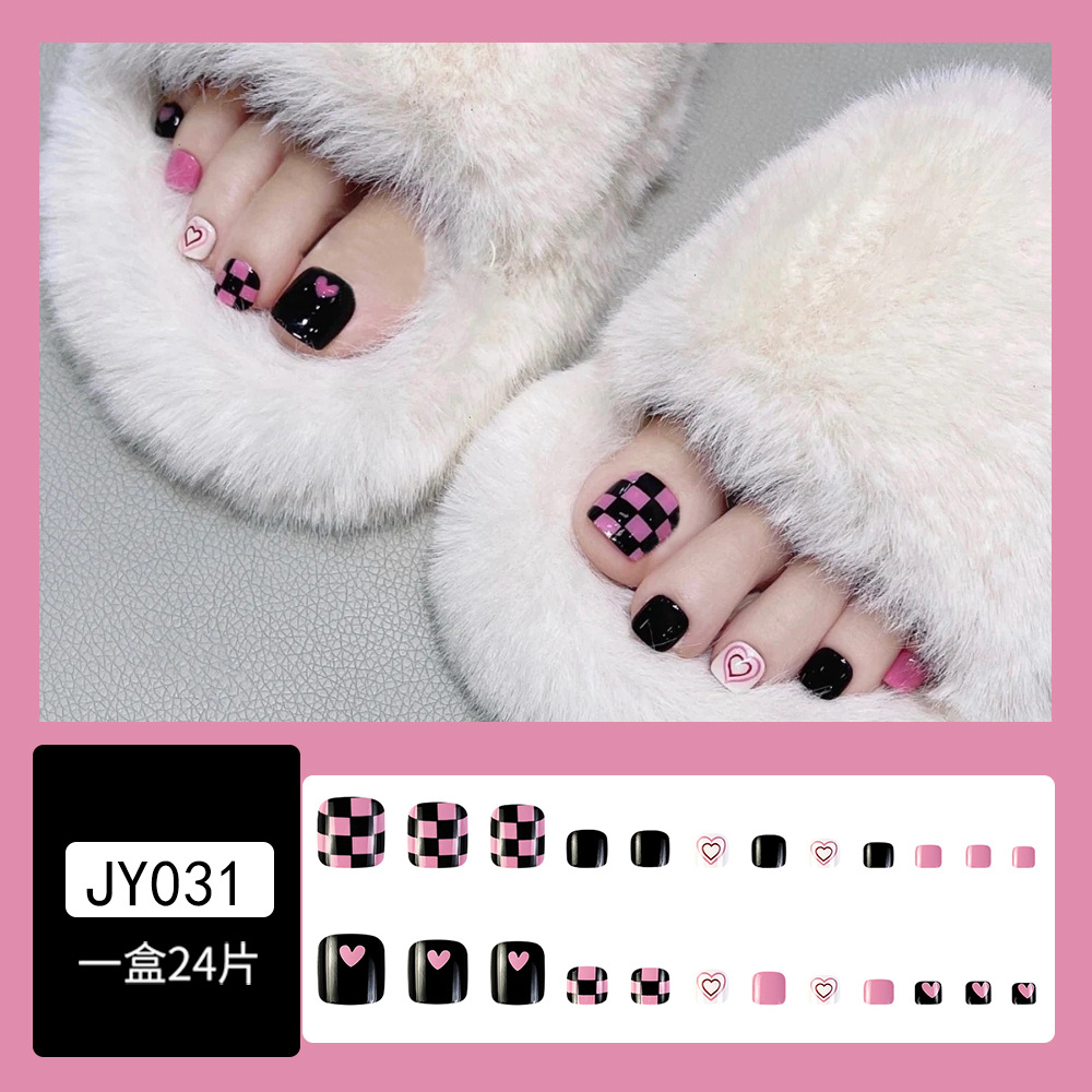 Venta caliente parche de uñas de pie desgaste de uñas de belleza de uñas pieza al por mayor elegante pieza de uñas de pie blanco dedo del pie fábrica de uñas