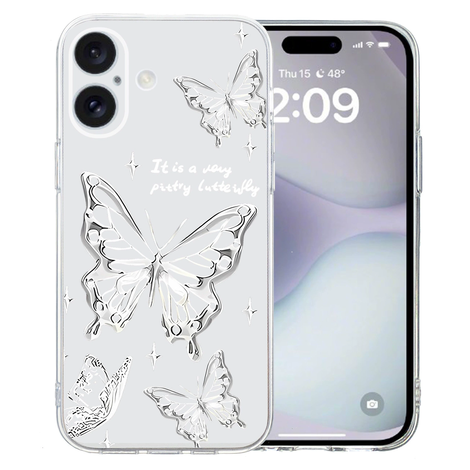 Чехол для телефона Samsung, совместимый с iPhone16, с мультяшным рисунком, для модели Pro, защита от падений, с цветочным принтом