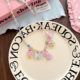 Korean Children's Cute Resin Cartoon Princess Necklace Spring and Summer Dopamine Colorful Beaded Pendant Necklace Decoration