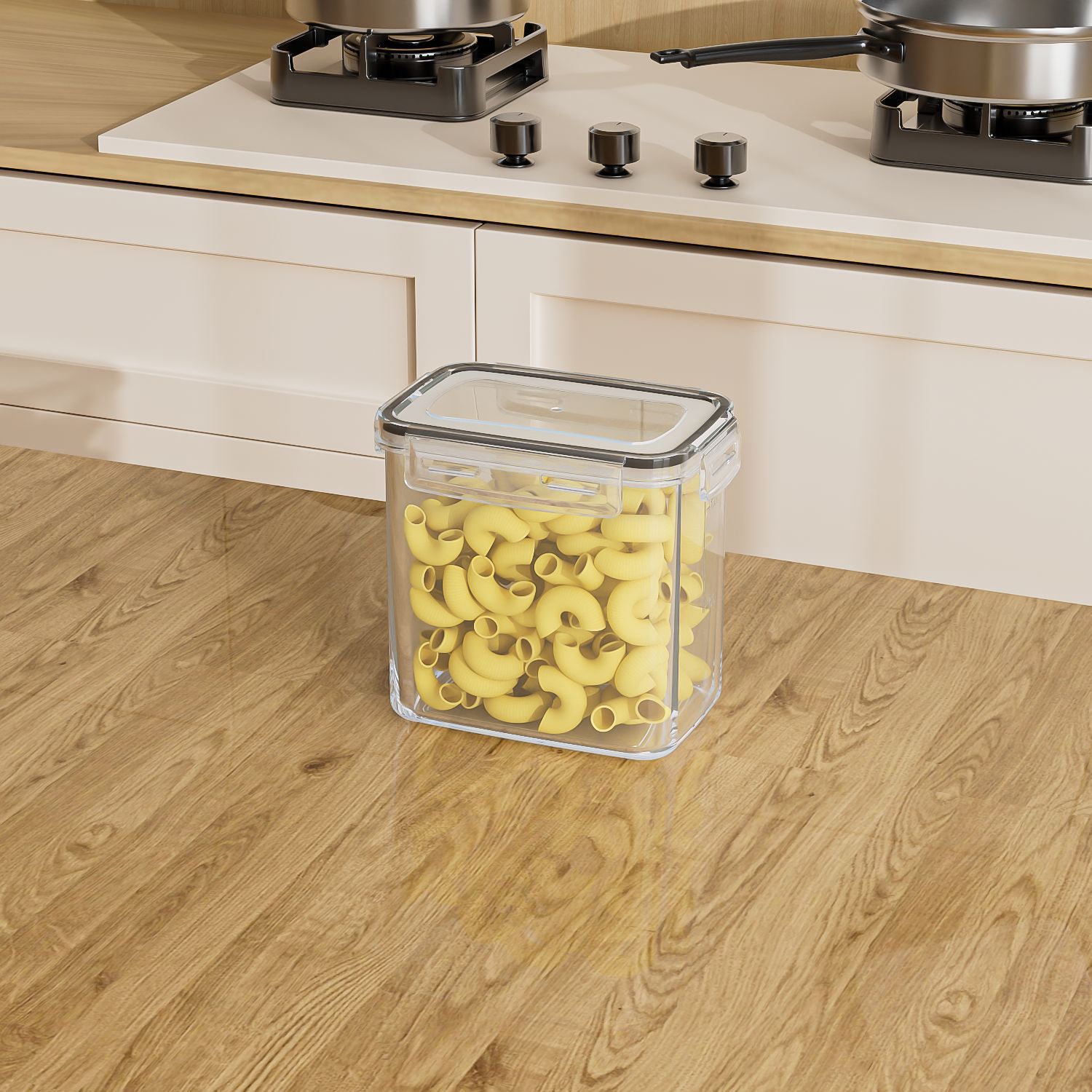 Caja de plástico rectangular / 1.4L
