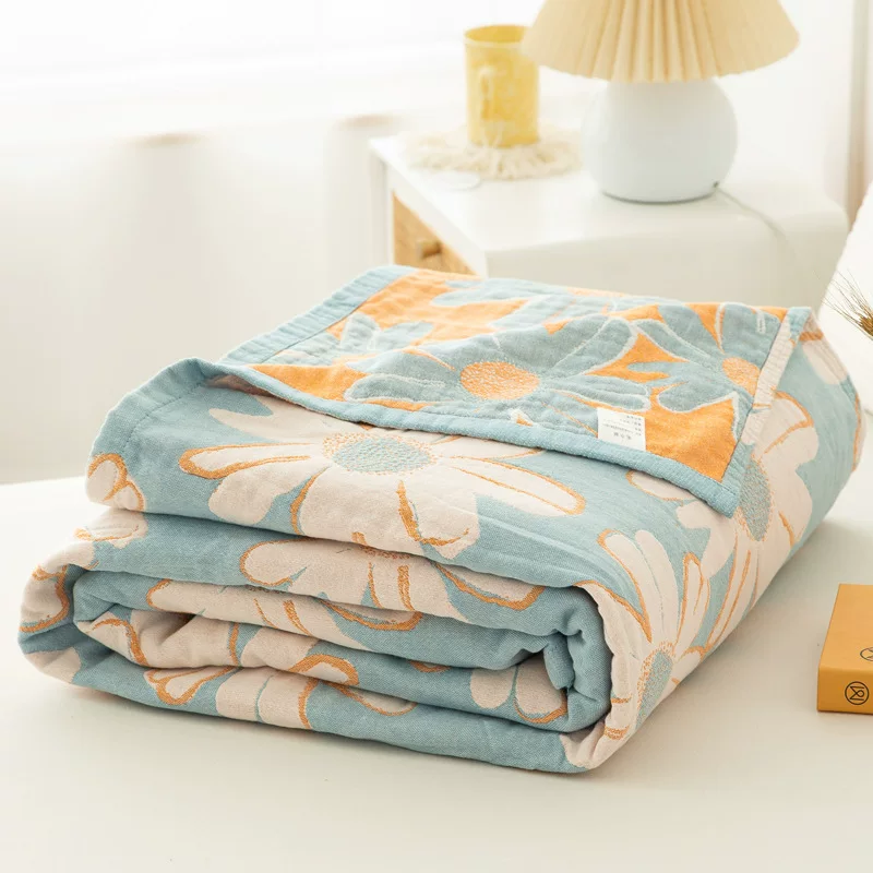 Cotton gauze summer towel, duvet, children's sofa for sleep