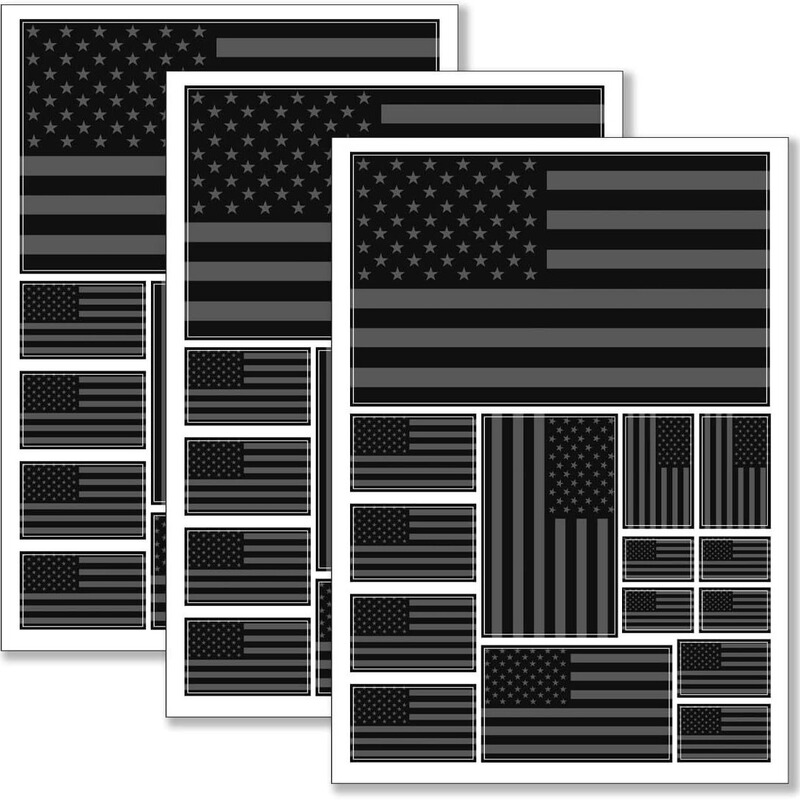 Amazon Hot Selling American Flag Car Sticker Travel Box Car Sticker Large 21x 29.7cm Black