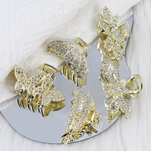 新款气质水钻麦穗抓夹优雅后脑勺高级感扭扭夹鲨鱼夹秋款创意合金