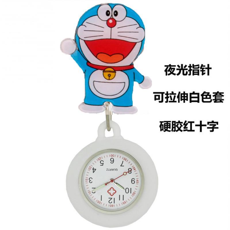 Reloj de enfermera de estiramiento multifuncional luminoso fuerte reloj colgante reloj electrónico digital retráctil de dibujos animados lindo clip cronómetro reloj de bolsillo