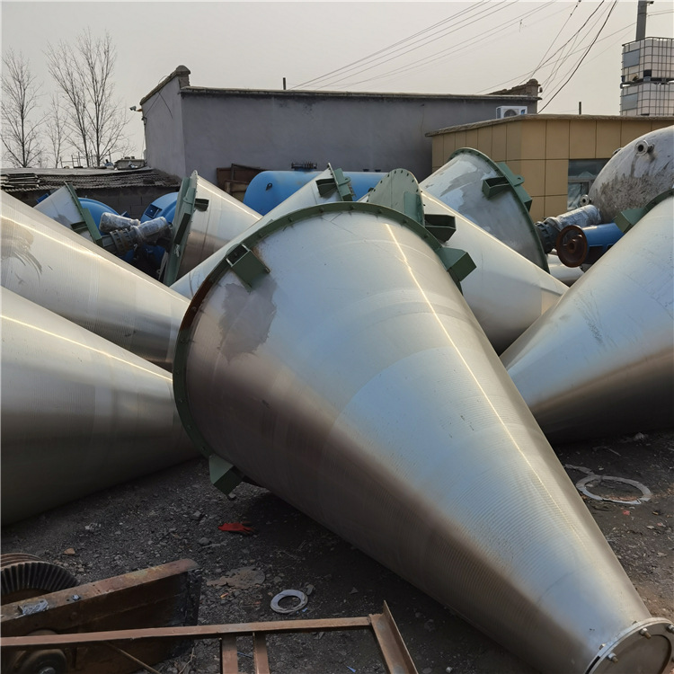 出售二手锥形双螺旋混合机二手不锈钢锥形混合机九成新锥形混合机