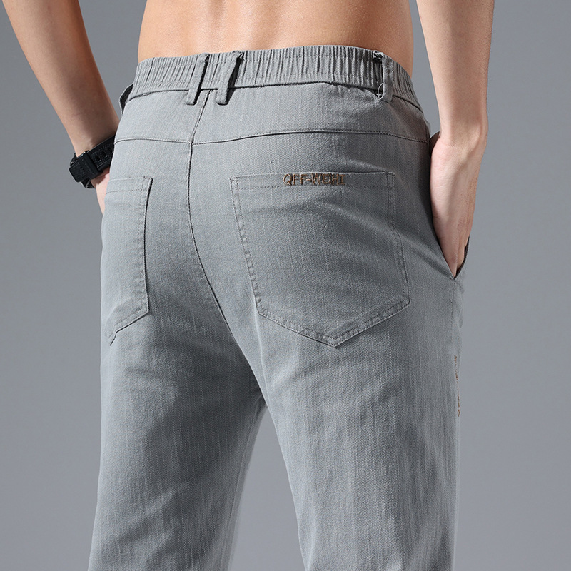 Summer Thin Casual Pants Men's Straight Slim-fit Business Work Summer Sports Casual Pants Young Men's Pants Summer Thin Casual Pants Men's Straight Slim-fit Business Work Summer Sports Casual Pants Young Men's Pants